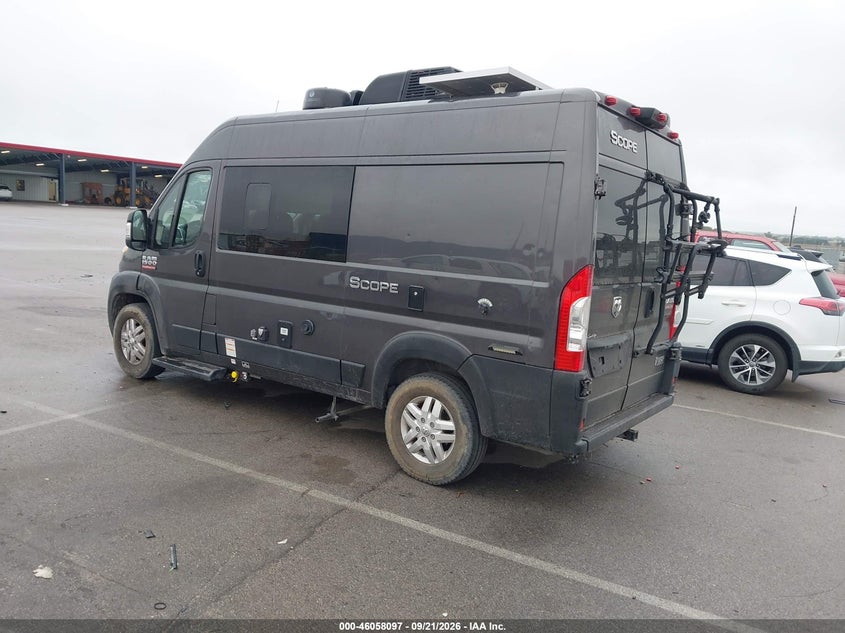Vin: 3c6lrvbg8me568981, lot: 46557619, ram promaster 1500 high roof 136 wb 20213