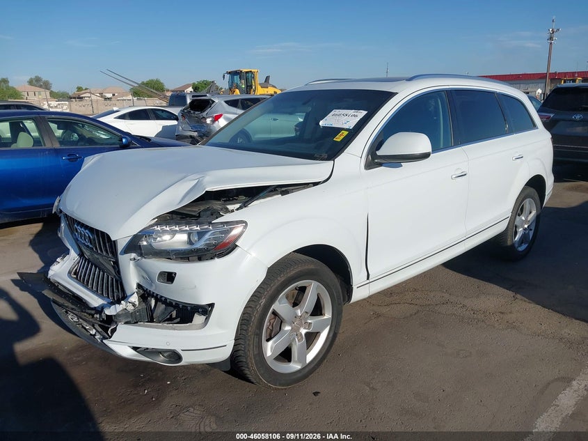 Vin: wa1lmafe8fd001323, lot: 46557628, audi q7 3.0 tdi premium 20152