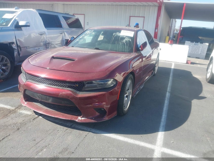 Vin: 2c3cdxgj4jh273811, lot: 46557723, dodge charger r/t scat pack rwd 20182