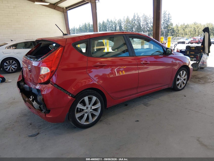 Vin: kmhcu5ae0du063599, lot: 46557733, hyundai accent se 20134