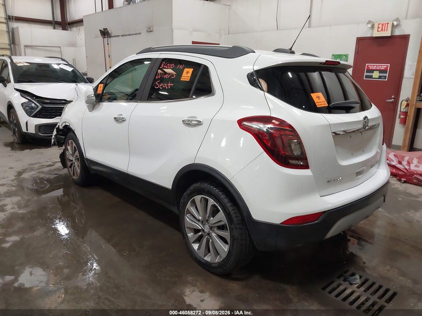 Vin: kl4cjasb4hb205068, lot: 46557794, buick encore preferred 20173