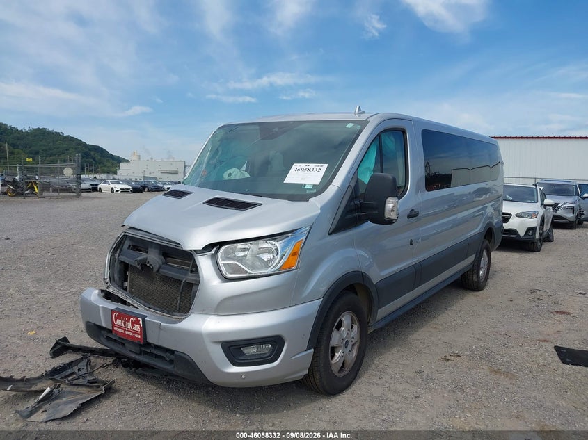 Vin: 1fbax2y85lka32574, lot: 46557854, ford transit-350 passenger van xlt 20202