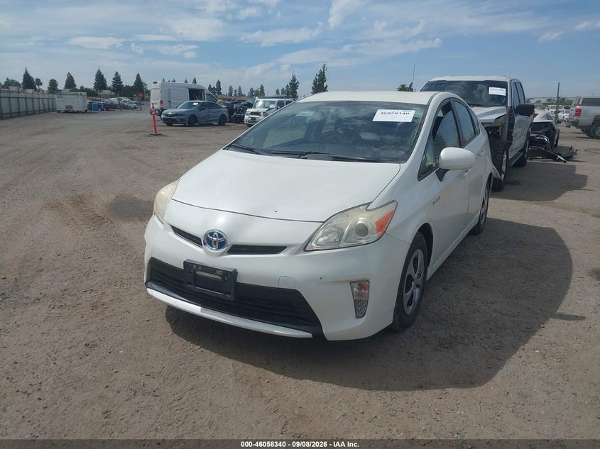 Vin: jtdkn3du9e1758204, lot: 46557862, toyota prius two 20142