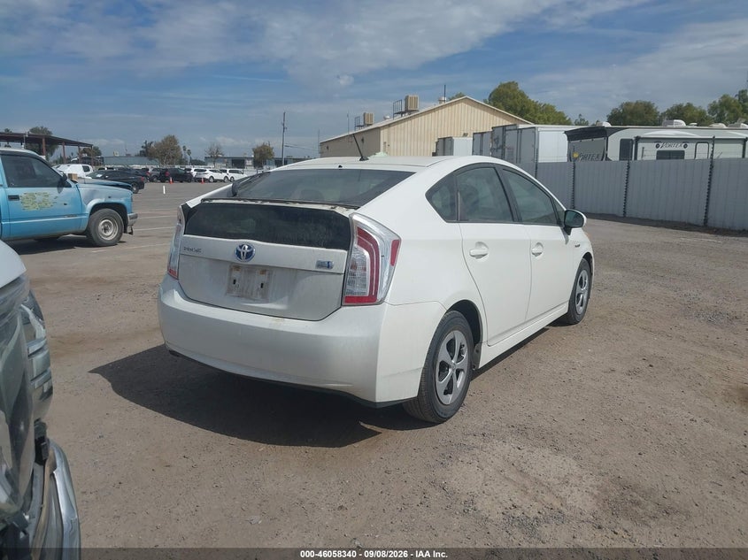 Vin: jtdkn3du9e1758204, lot: 46557862, toyota prius two 20144