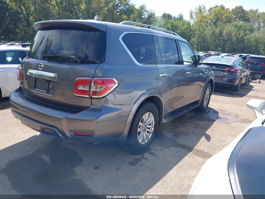 Vin: jn8ay2nc1lx516265, lot: 46557867, nissan armada sv 4wd 20204