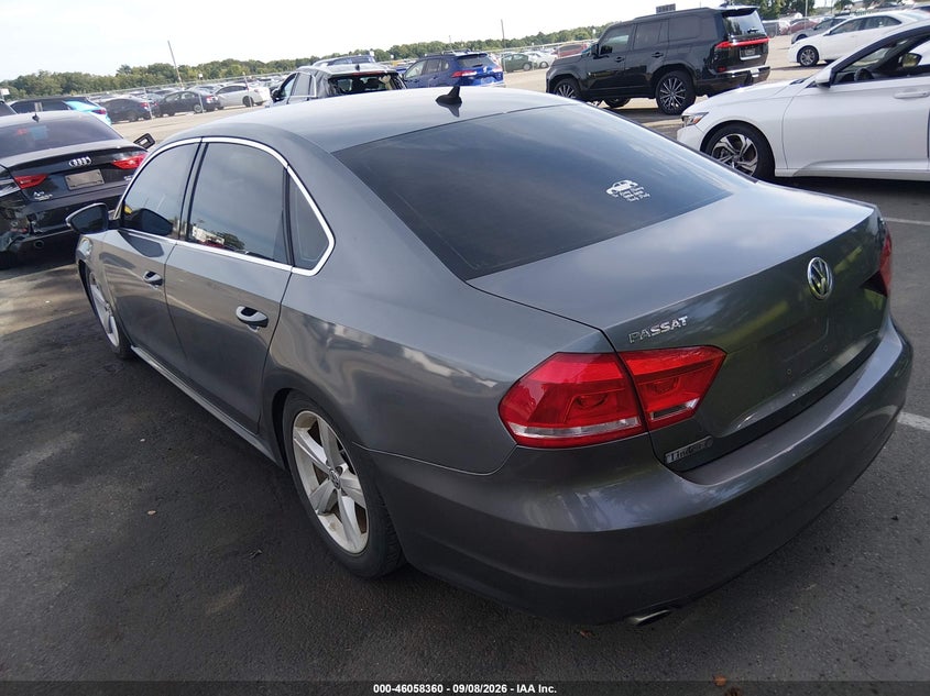 VOLKSWAGEN PASSAT 2012 VIN 1VWBP7A33CC056794