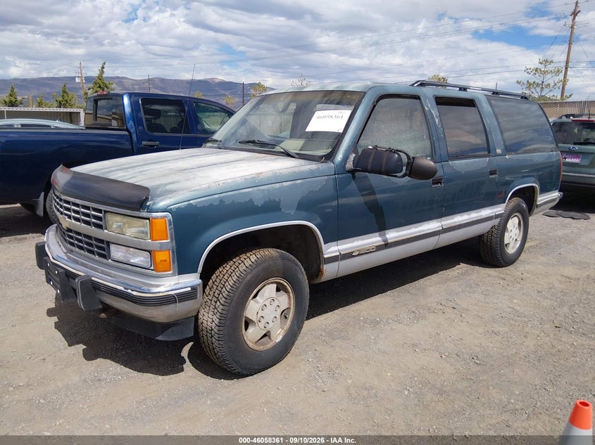 CHEVROLET SUBURBAN 1992 VIN 1GNFK16K2NJ307732