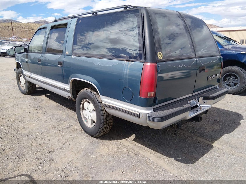 CHEVROLET SUBURBAN 1992 VIN 1GNFK16K2NJ307732