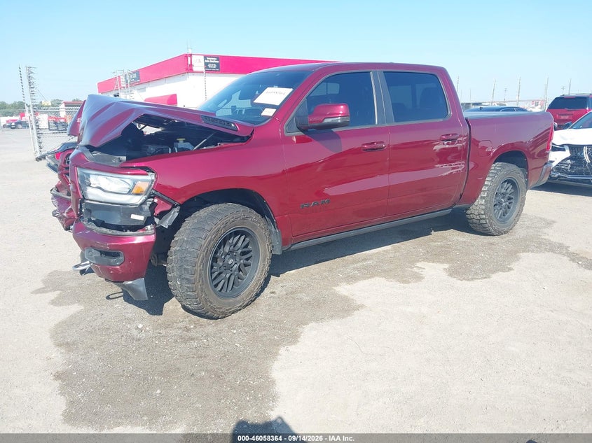 Vin: 1c6srfjt5pn514974, lot: 46557886, ram 1500 laramie crew ca laramie  4x4 5'7 box 20232