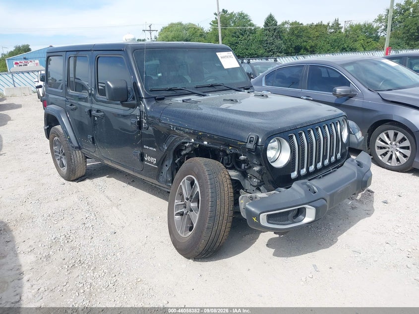 Vin: 1c4hjxen8pw695123, lot: 46557904, jeep wrangler 4-door sahara 4x4 20231