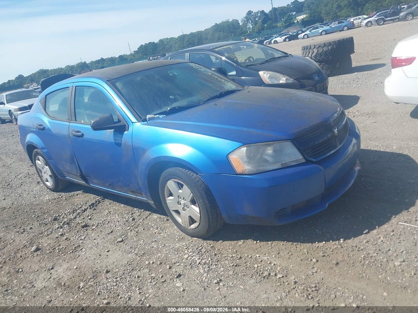 DODGE AVENGER 2008 VIN 1B3LC46K98N575217
