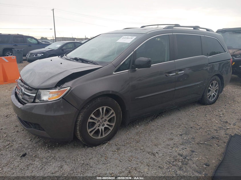 Vin: 5fnrl5h66db085857, lot: 46557952, honda odyssey ex-l 20132