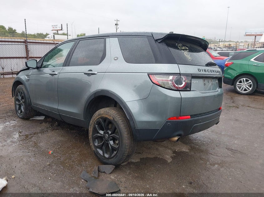 Vin: salcr2bgxgh553803, lot: 46557963, land rover discovery sport hse 20163
