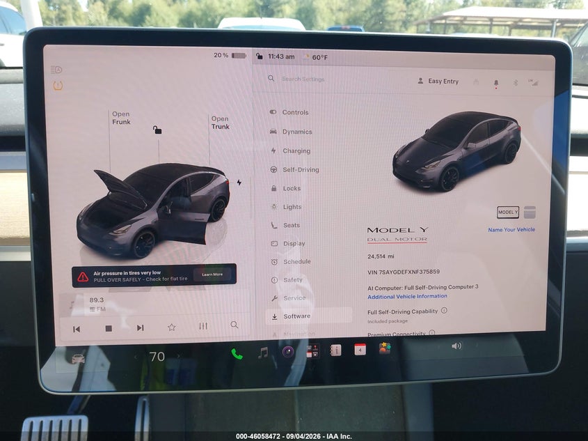 2022 TESLA MODEL Y auction photo 7