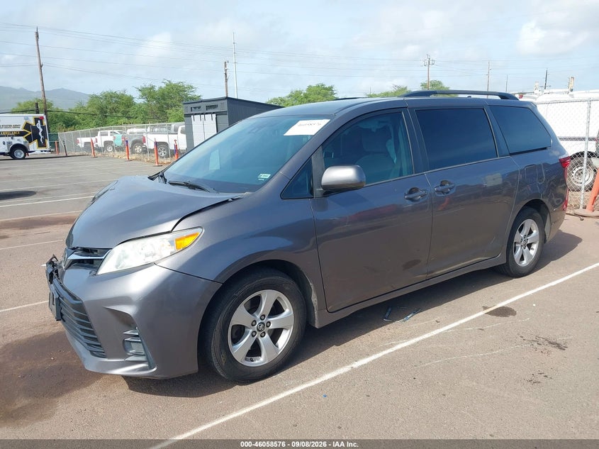 Vin: 5tdkz3dc3js918487, lot: 46558098, toyota sienna le 7 passenger/le 8 passenger 20182