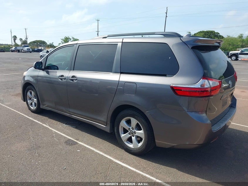 Vin: 5tdkz3dc3js918487, lot: 46558098, toyota sienna le 7 passenger/le 8 passenger 20183