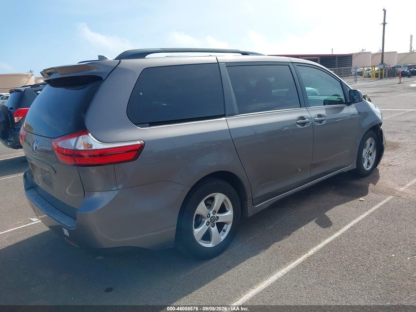 Vin: 5tdkz3dc3js918487, lot: 46558098, toyota sienna le 7 passenger/le 8 passenger 20184