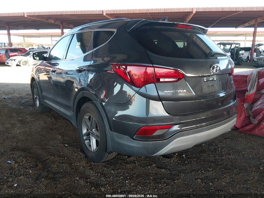 Vin: 5xyzu3lb5jg549750, lot: 46558123, hyundai santa fe sport 2.4l 20183