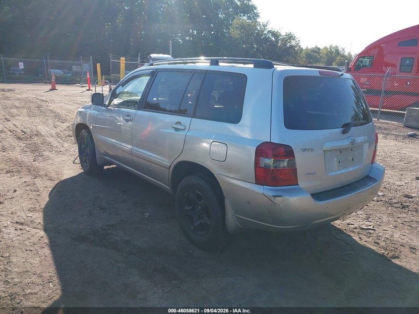 TOYOTA HIGHLANDER 2006 VIN JTEHD21A560044252