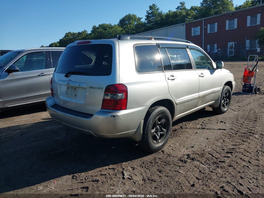 TOYOTA HIGHLANDER 2006 VIN JTEHD21A560044252