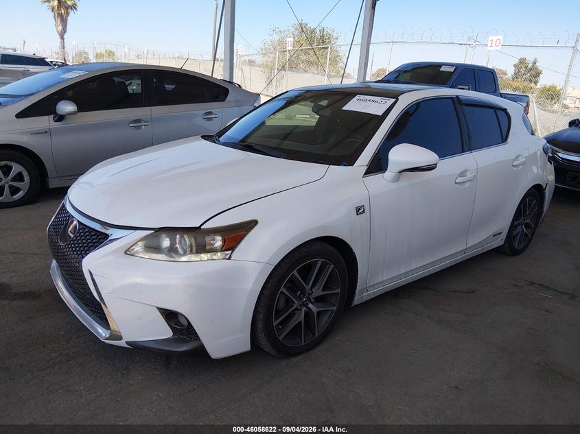 Vin: jthkd5bh4g2270049, lot: 46558144, lexus ct 200h 20162