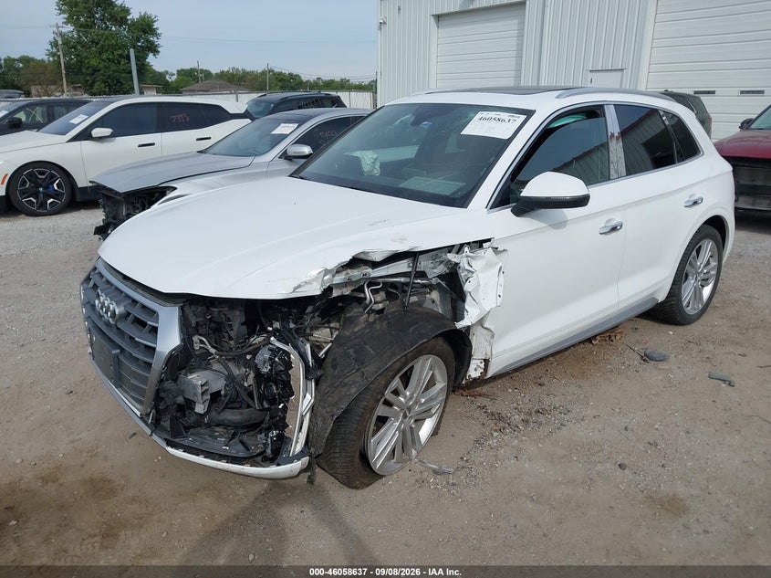 Vin: wa1cnafy0j2071524, lot: 46558159, audi q5 2.0t premium/2.0t tech premium 20182