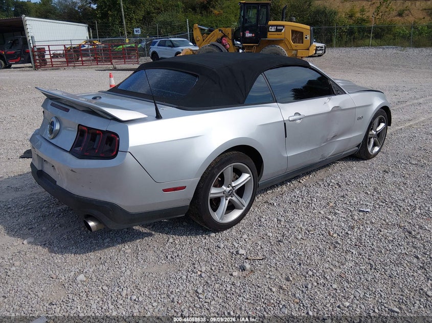 Vin: 1zvbp8ff7b5112991, lot: 46558160, ford mustang gt 20114
