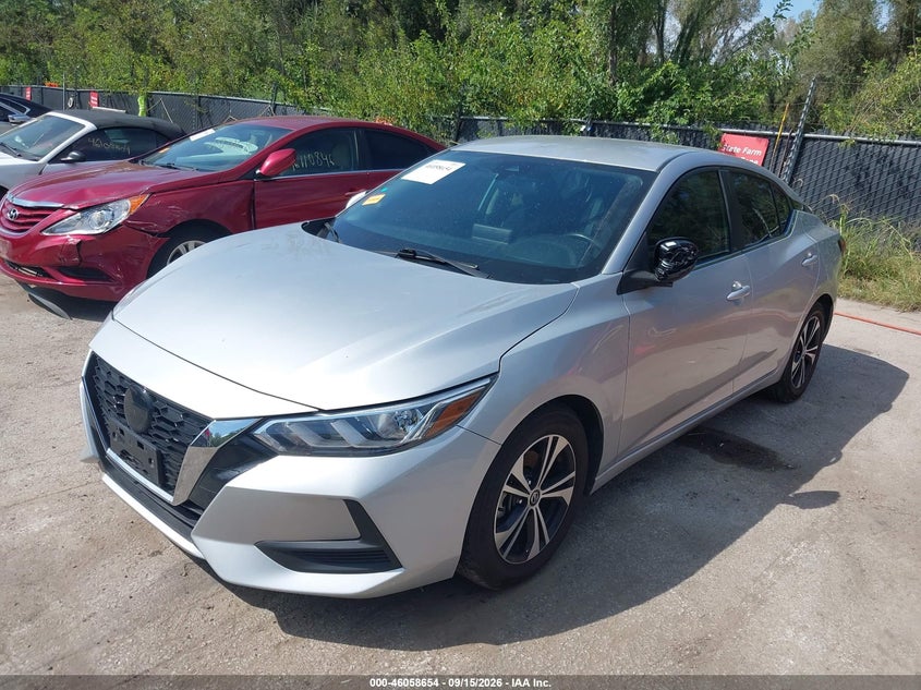 Vin: 3n1ab8cvxny220895, lot: 46558176, nissan sentra sv xtronic cvt 20222