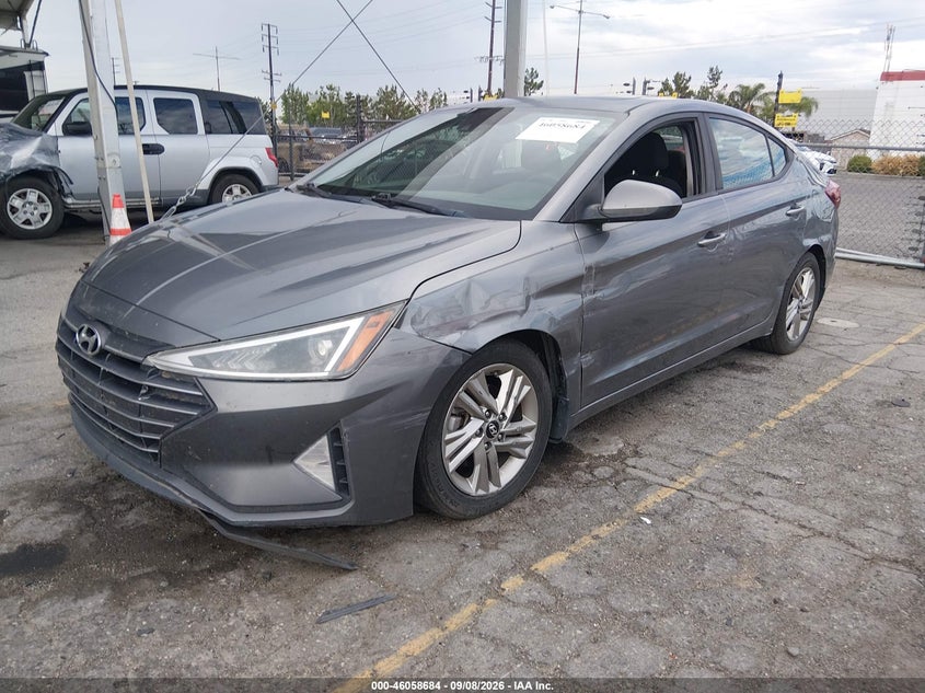 Vin: 5npd84lf5kh451027, lot: 46558206, hyundai elantra value edition 20192