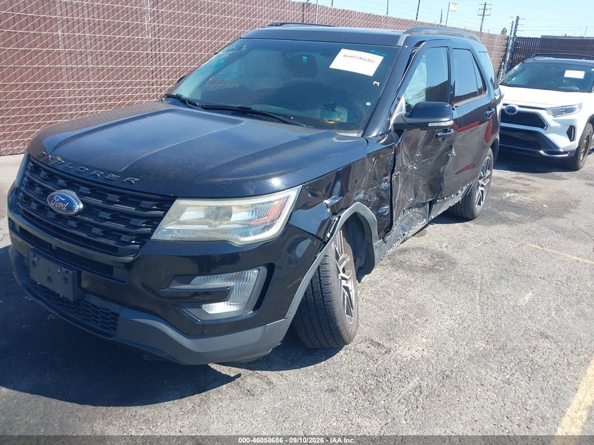 Vin: 1fm5k8gt6ggc59684, lot: 46558207, ford explorer sport 20162