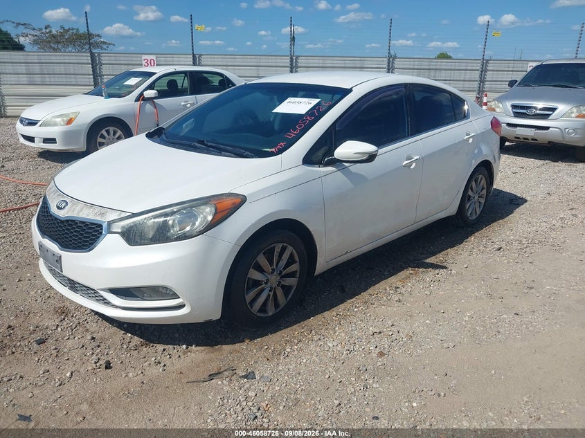 Vin: knafx4a87e5200723, lot: 46558248, kia forte ex 20142