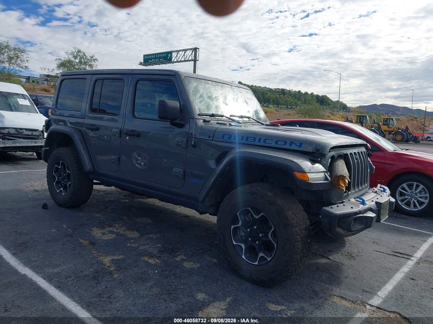 Vin: 1c4jjxr61mw758367, lot: 46558254, jeep wrangler 4xe unlimited rubicon 4x4 20211
