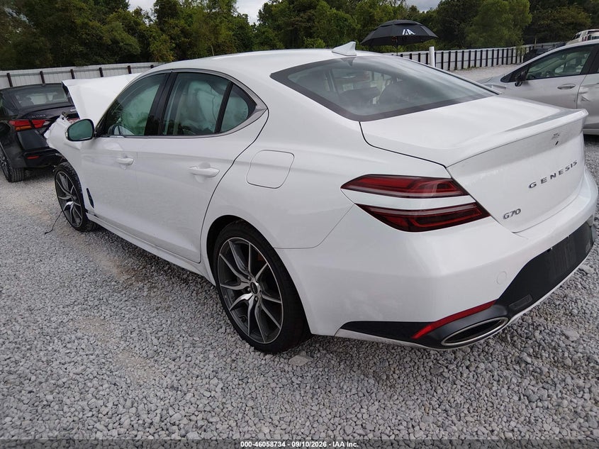 Vin: kmtg14sc1tu171106, lot: 46558256, genesis g70 2.5t rwd 20263