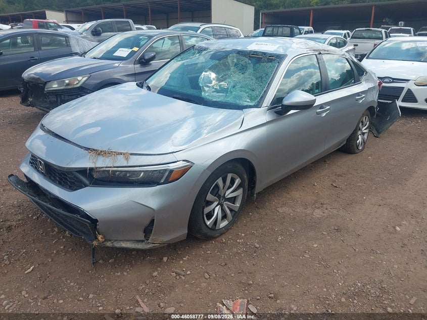 Vin: 2hgfe2f29sh602329, lot: 46558299, honda civic lx 20252