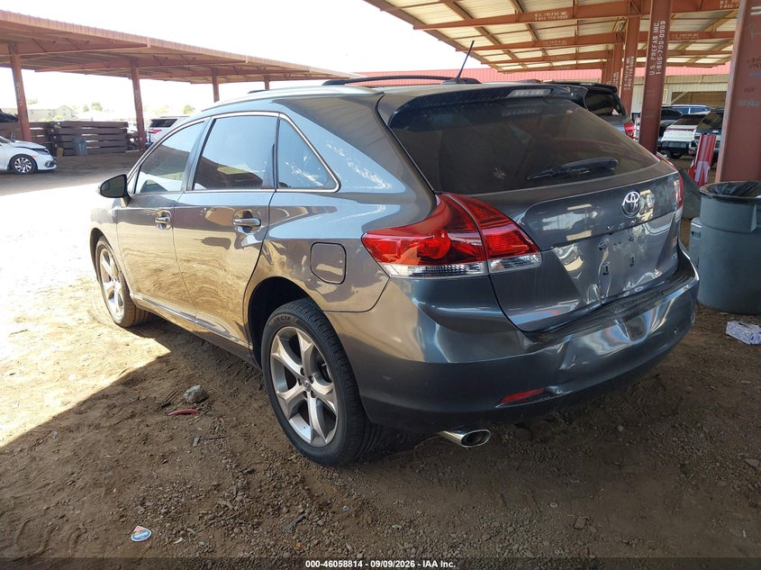 Vin: 4t3zk3bbxdu059107, lot: 46558336, toyota venza le v6 20133