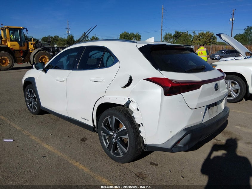 Vin: jthp9jbh4l2035452, lot: 46558342, lexus ux 250h 20203