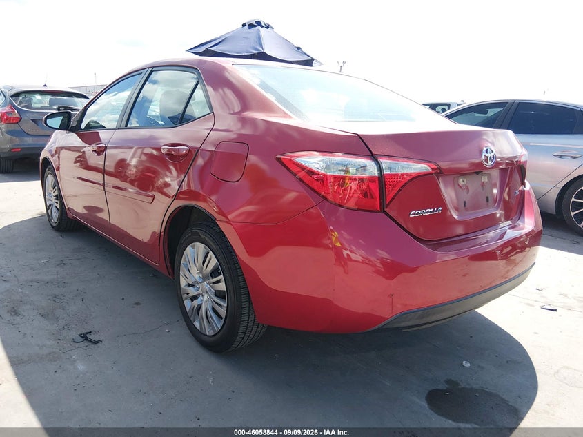 Vin: 5yfburhe8gp519282, lot: 46558366, toyota corolla le 20163