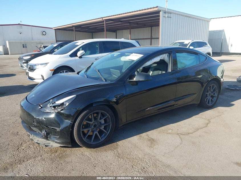 Vin: 5yj3e1ea6nf169857, lot: 46558455, tesla model 3 rear-wheel drive 20222