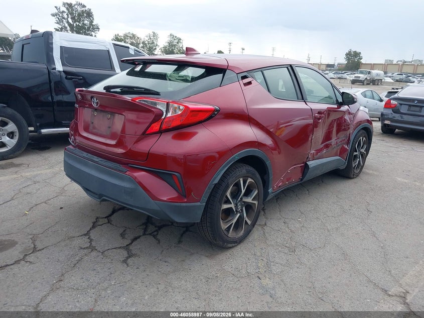 Vin: jtnkhmbxxk1062582, lot: 46558509, toyota c-hr xle 20194