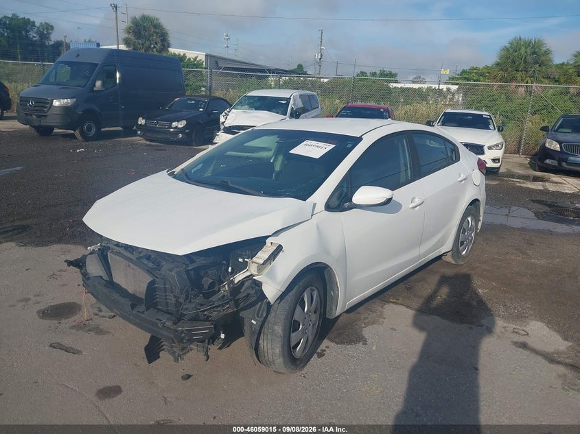 Vin: knafk4a67g5477419, lot: 46558537, kia forte lx 20162