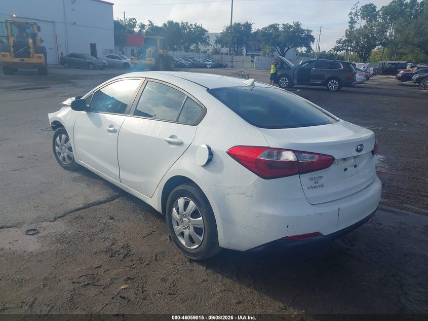 Vin: knafk4a67g5477419, lot: 46558537, kia forte lx 20163
