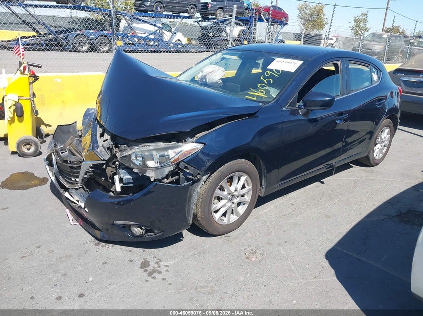 Vin: jm1bm1k76g1318299, lot: 46558598, mazda mazda3 i sport 20162