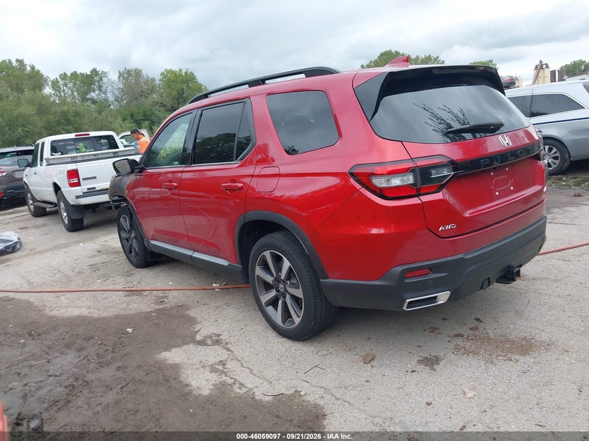 Vin: 5fnyg1h85pb051830, lot: 46558619, honda pilot awd elite 20233