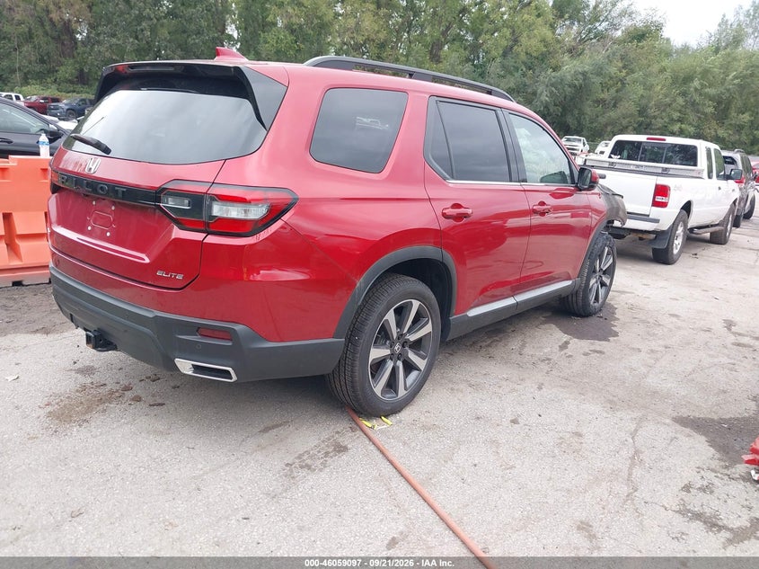 Vin: 5fnyg1h85pb051830, lot: 46558619, honda pilot awd elite 20234