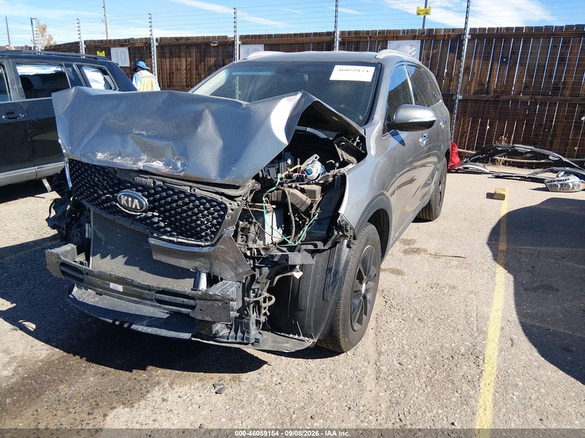 Vin: 5xypgda52jg340774, lot: 46558676, kia sorento 3.3l lx 20182