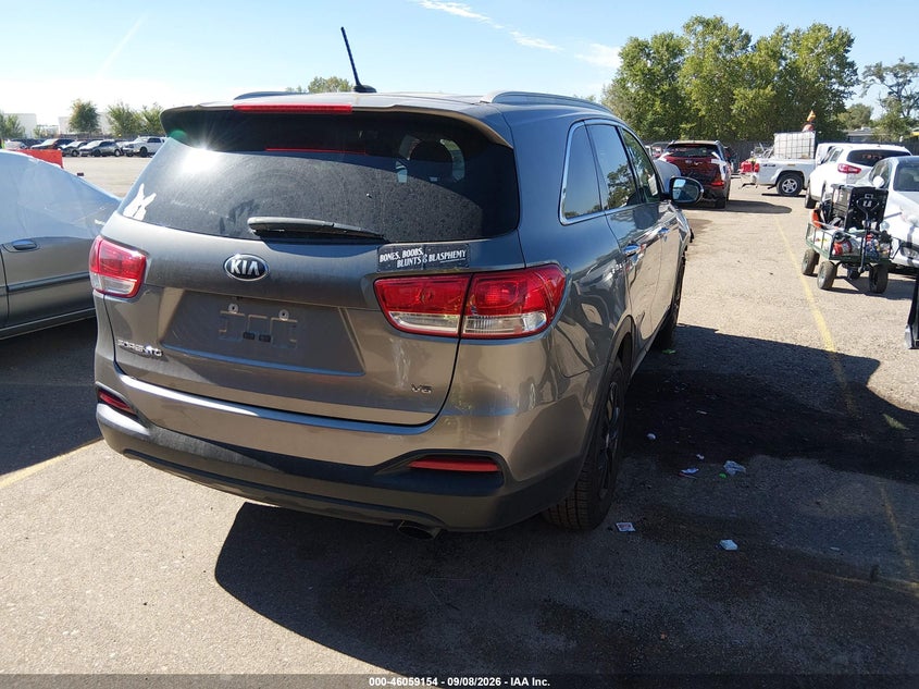 Vin: 5xypgda52jg340774, lot: 46558676, kia sorento 3.3l lx 20184