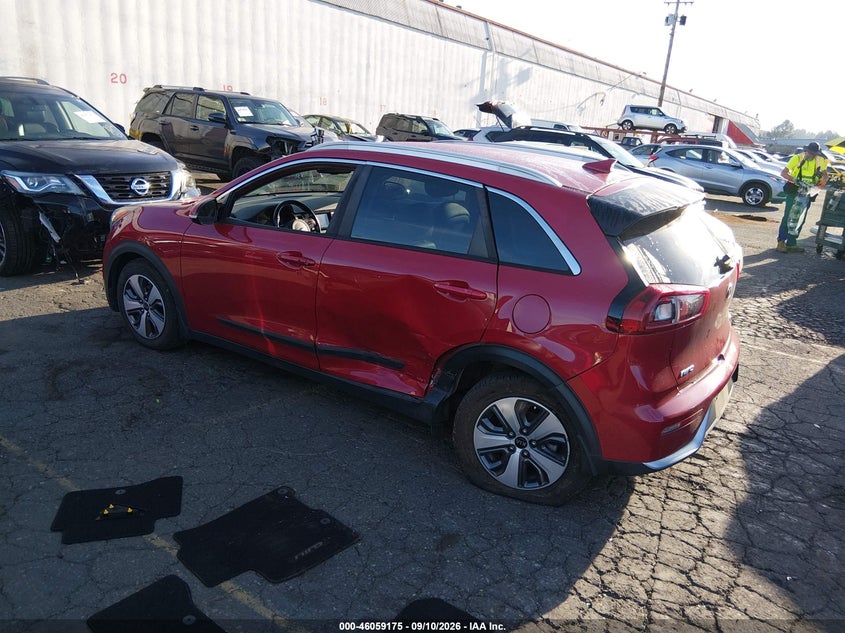 Vin: kndcc3lc2j5142270, lot: 46558697, kia niro ex 20183