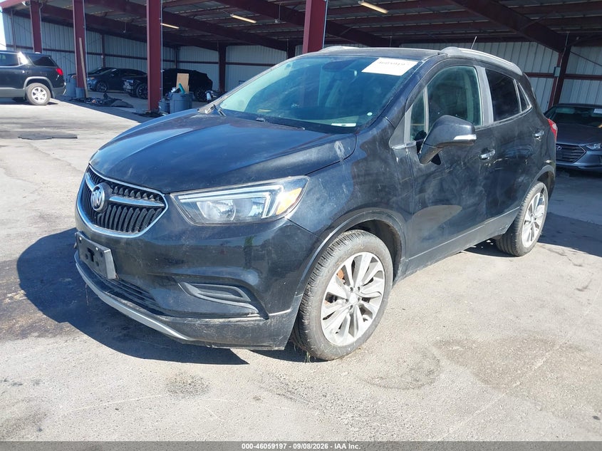 Vin: kl4cjasb6hb043105, lot: 46558719, buick encore preferred 20172