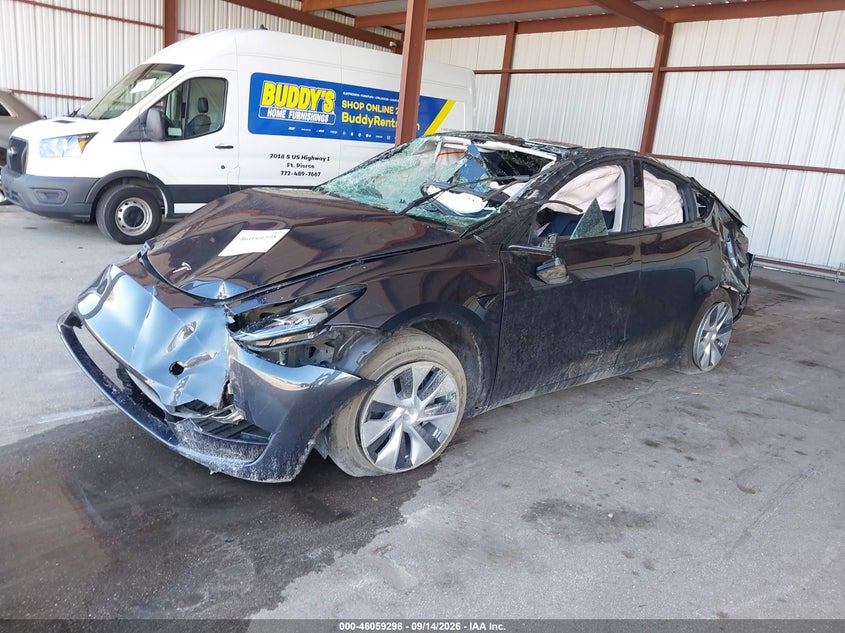 Vin: 7saygded4rf091230, lot: 46558820, tesla model y long range single motor rear-wheel drive/rwd 20242