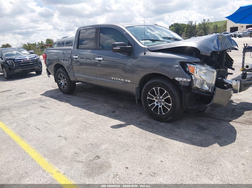 Vin: 1n6aa1ef2ln506261, lot: 46558847, nissan titan sv 4x2 20201